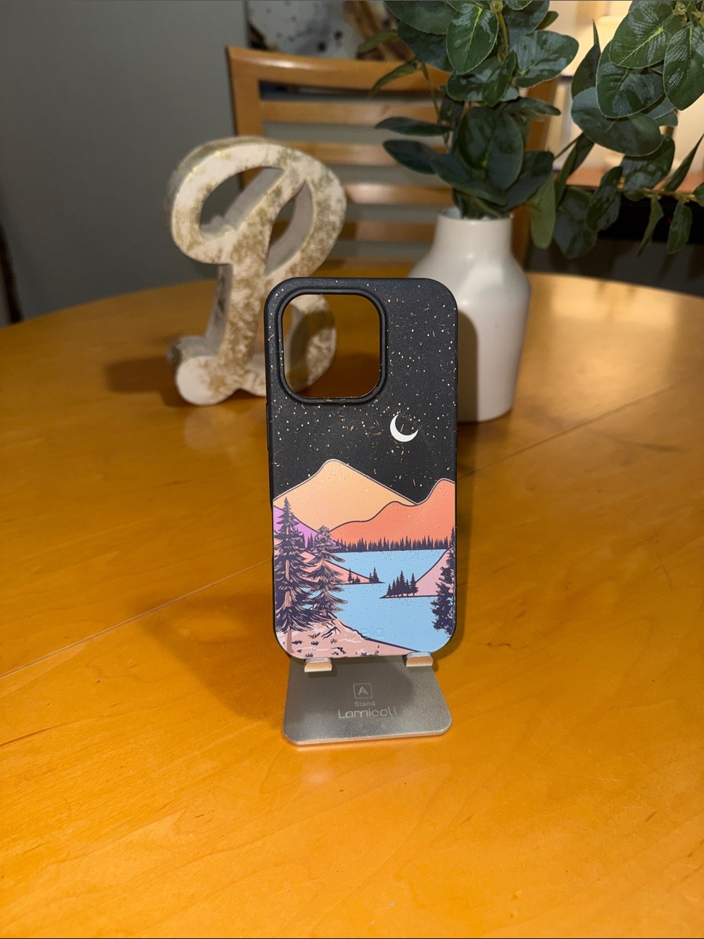 Pela iPhone 16 Pro Case- Black Night Trails